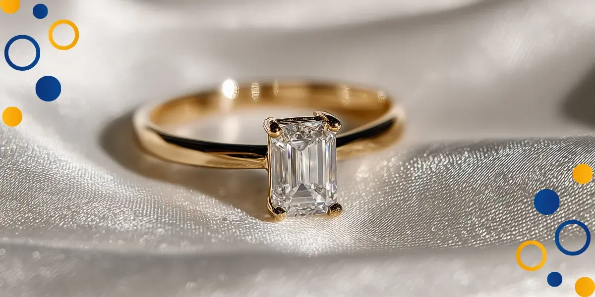 anillo dorado corte diamante honduras